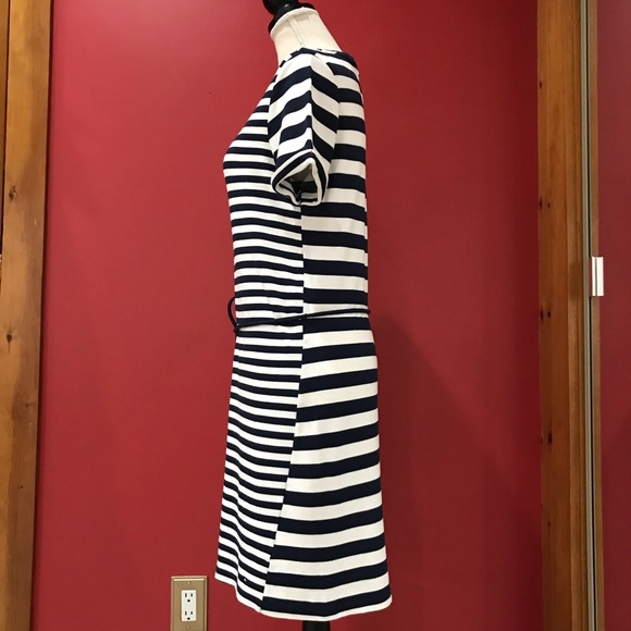 Dress in navy blue stripes - Picture 2 of 8